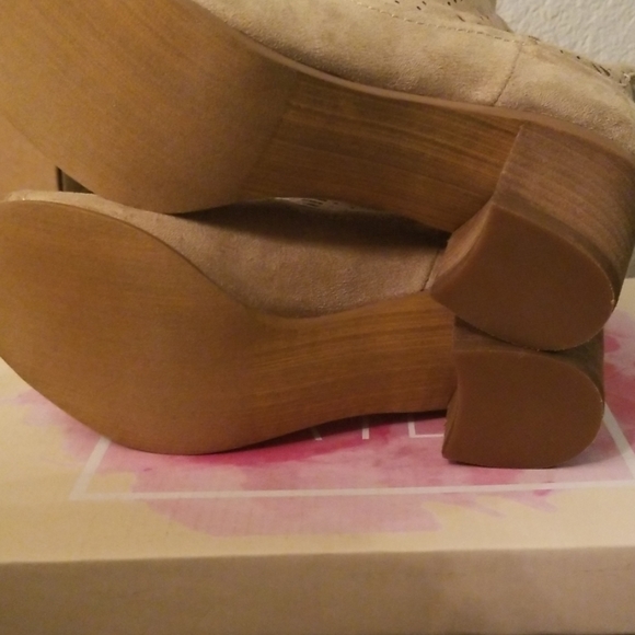 NWOT by Not Rated, "Savio" peep-toe booties - Picture 4 of 7